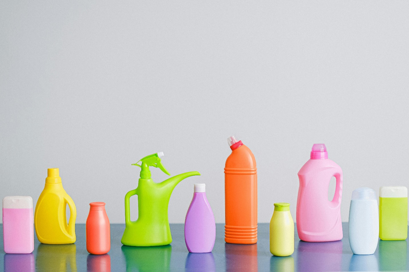 detergents on a table